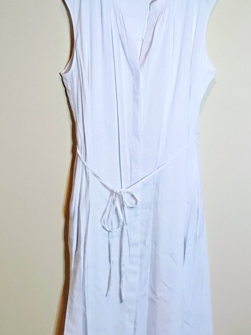 Vince Camuto White Linen Blend Dress Midi-Maxi Length 3X